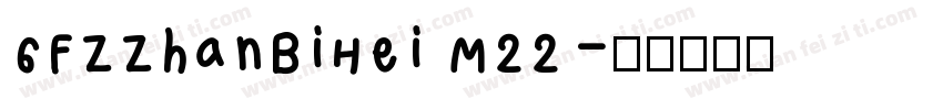 6FZZhanBiHei M22字体转换
